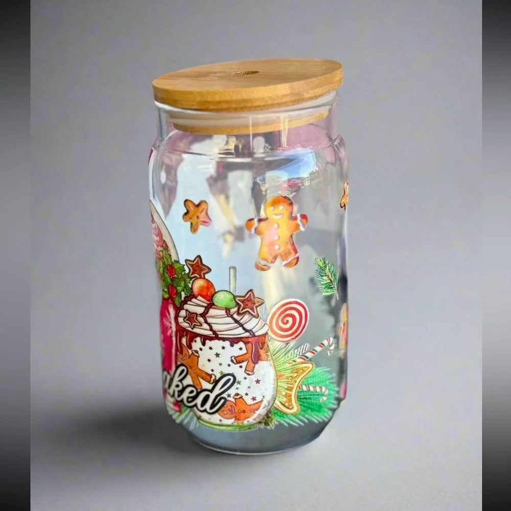 Let’s get‎ baked Xmas glass cup